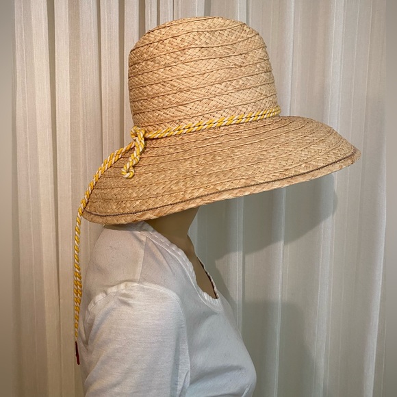 LORO PIANA Womens Ottavia Sun Hat 100% Straw Wide Brim Hat Italy - Picture 6 of 16